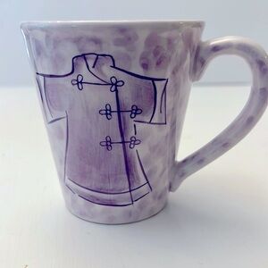 World Market Purple Splatter Kimono Design Coffee Tea Mug